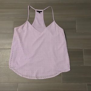 Banana Republic lavender purple perforated tank